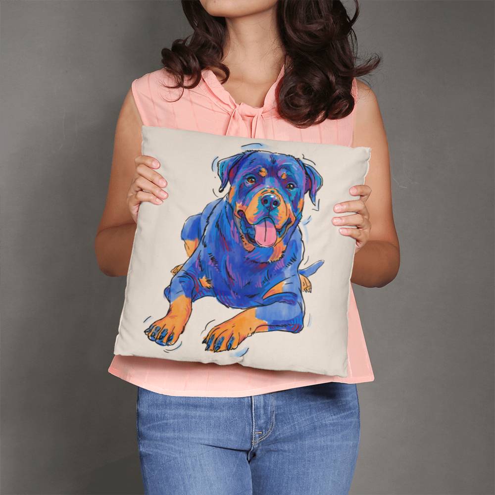 Rottweiler Pillow Cover with Insert