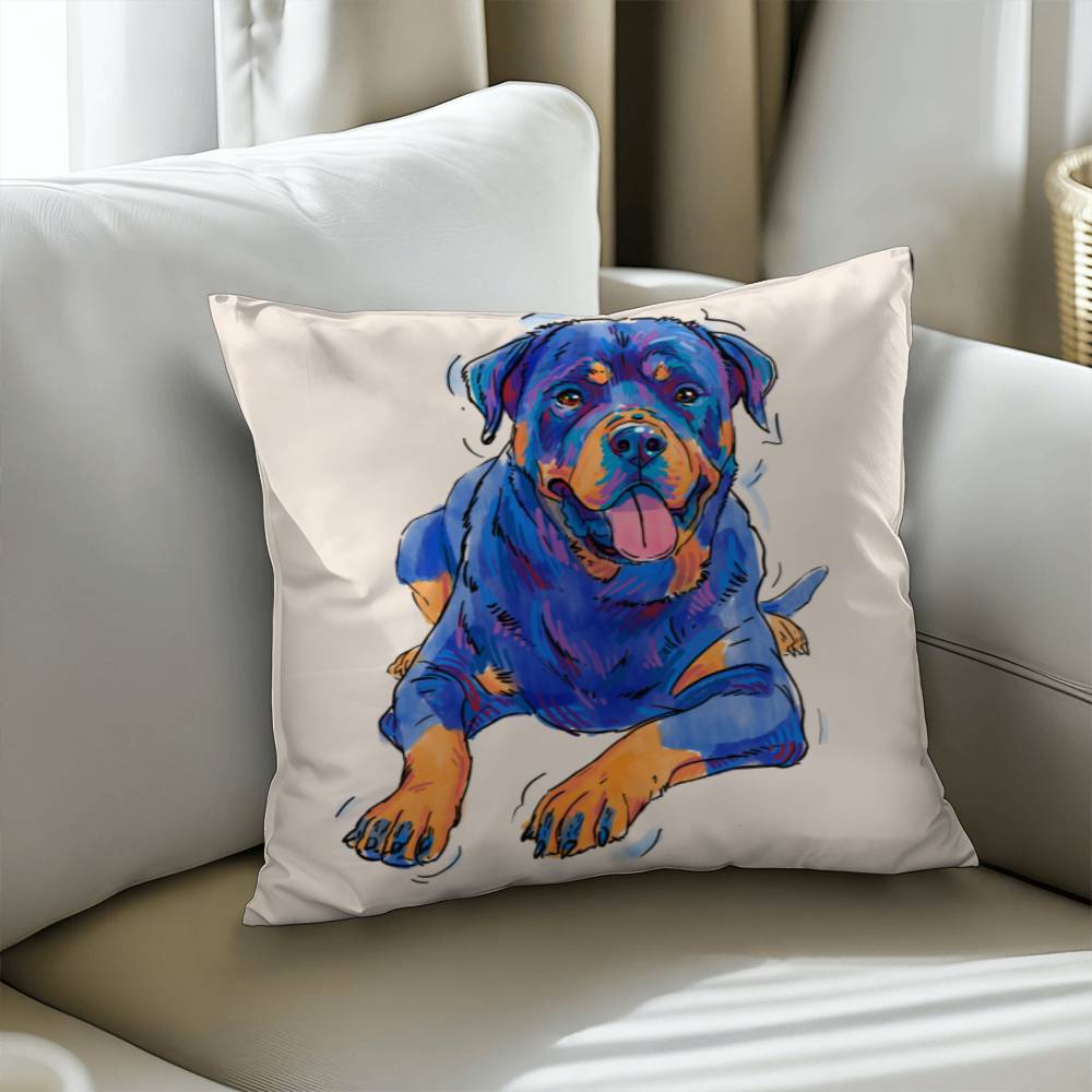 Rottweiler Pillow Cover with Insert