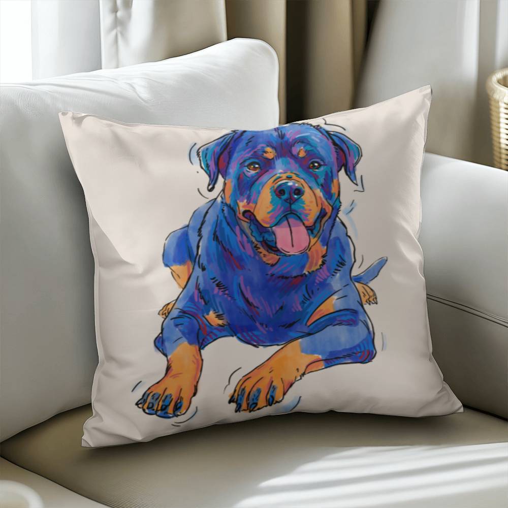 Rottweiler Pillow Cover with Insert