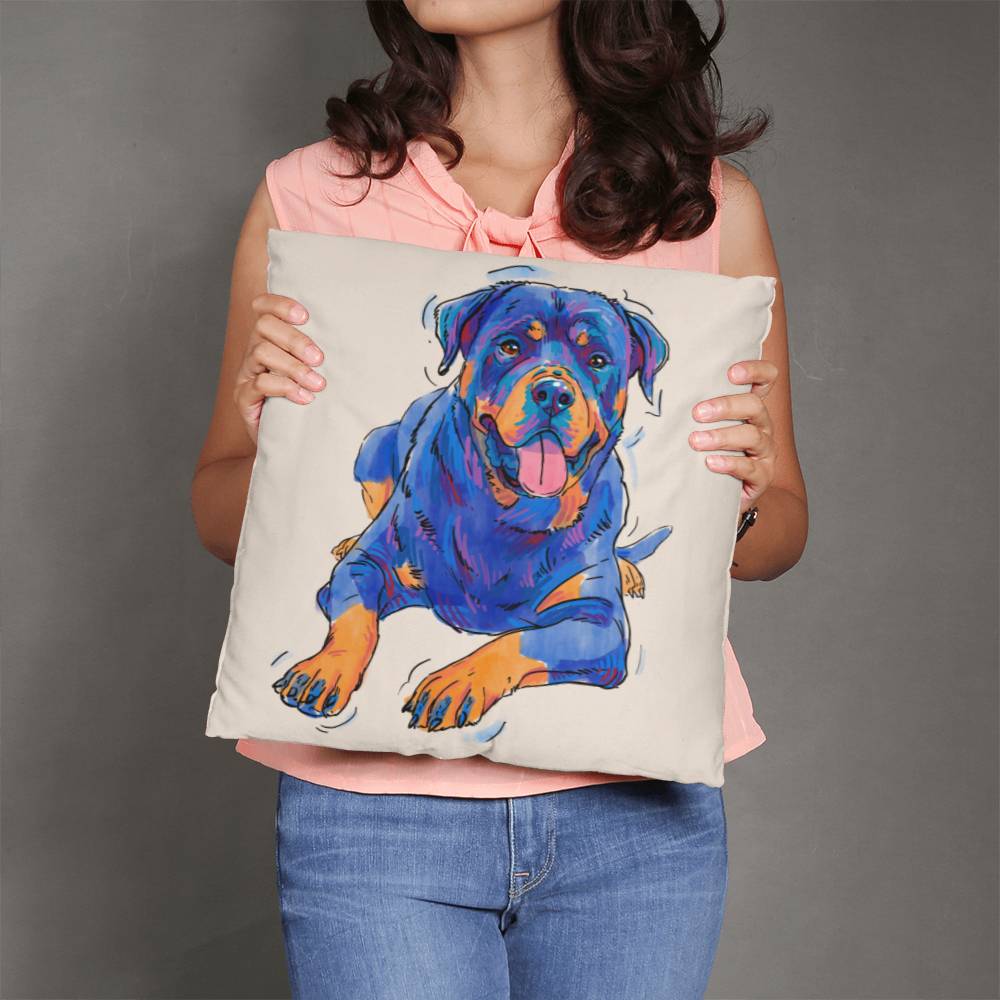 Rottweiler Pillow Cover with Insert