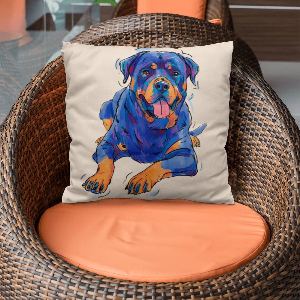 Rottweiler Pillow Cover with Insert