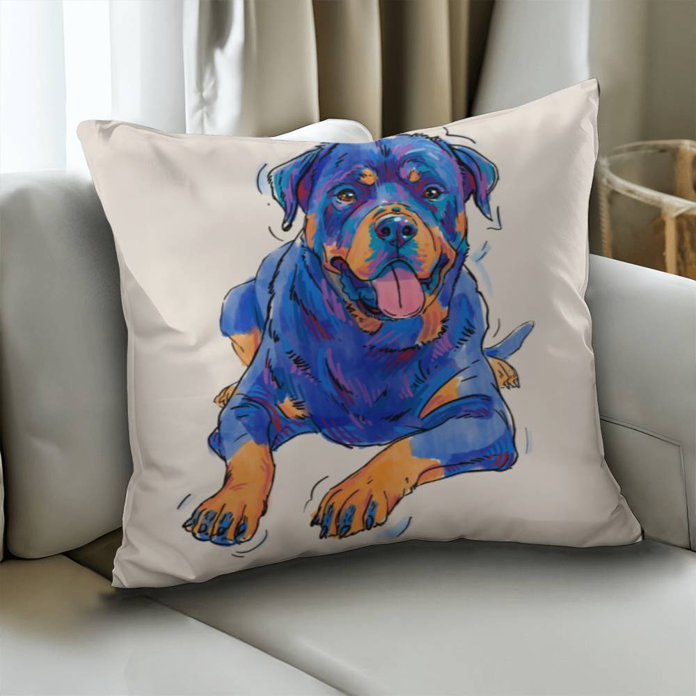 Rottweiler Pillow Cover with Insert