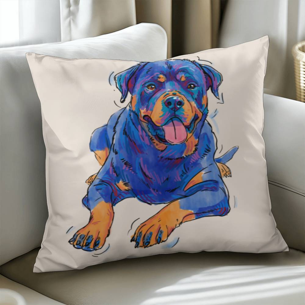 Rottweiler Pillow Cover with Insert