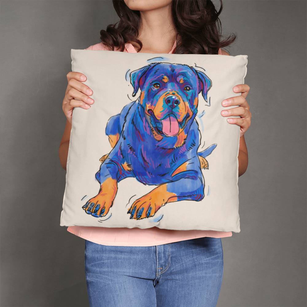 Rottweiler Pillow Cover with Insert