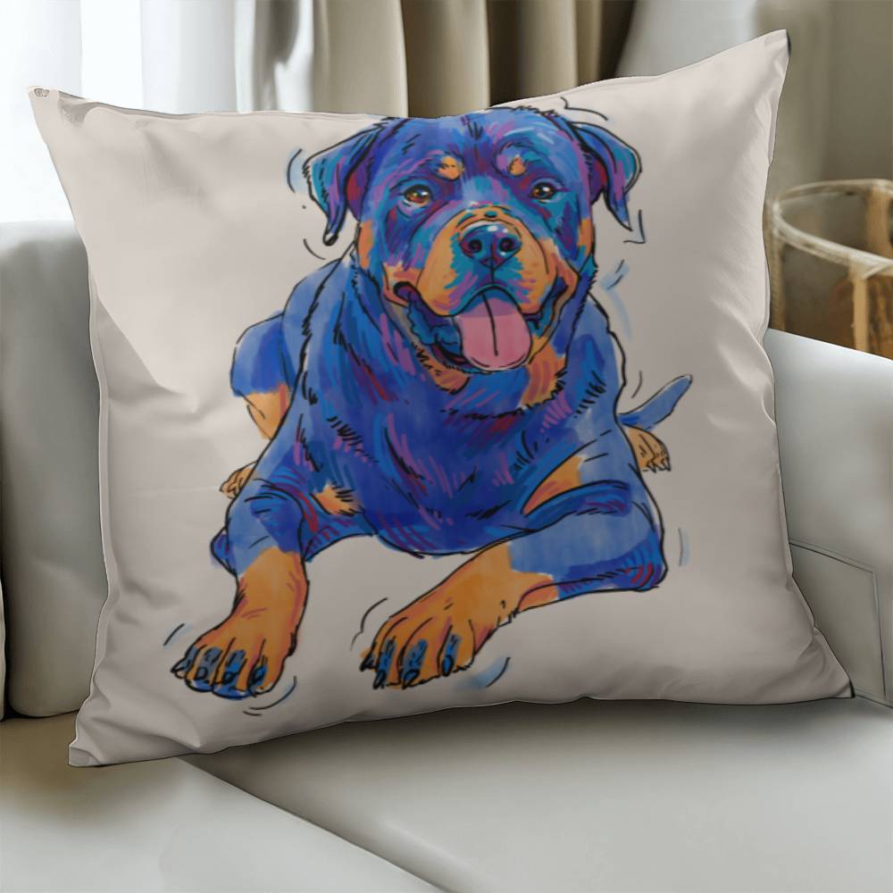 Rottweiler Pillow Cover with Insert