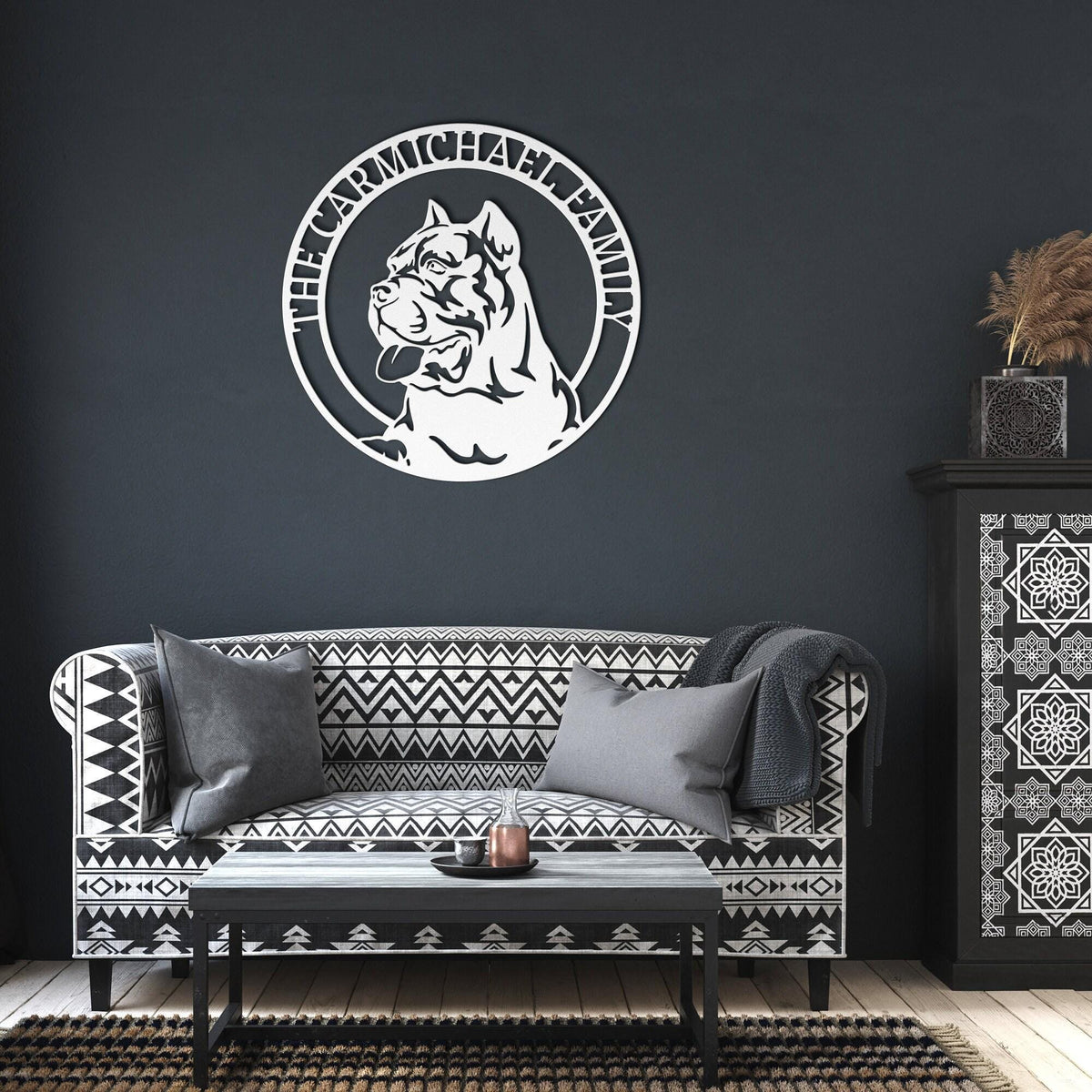 Cane Corso Metal Silhouette, Dog Memorial Art, Home Decor
