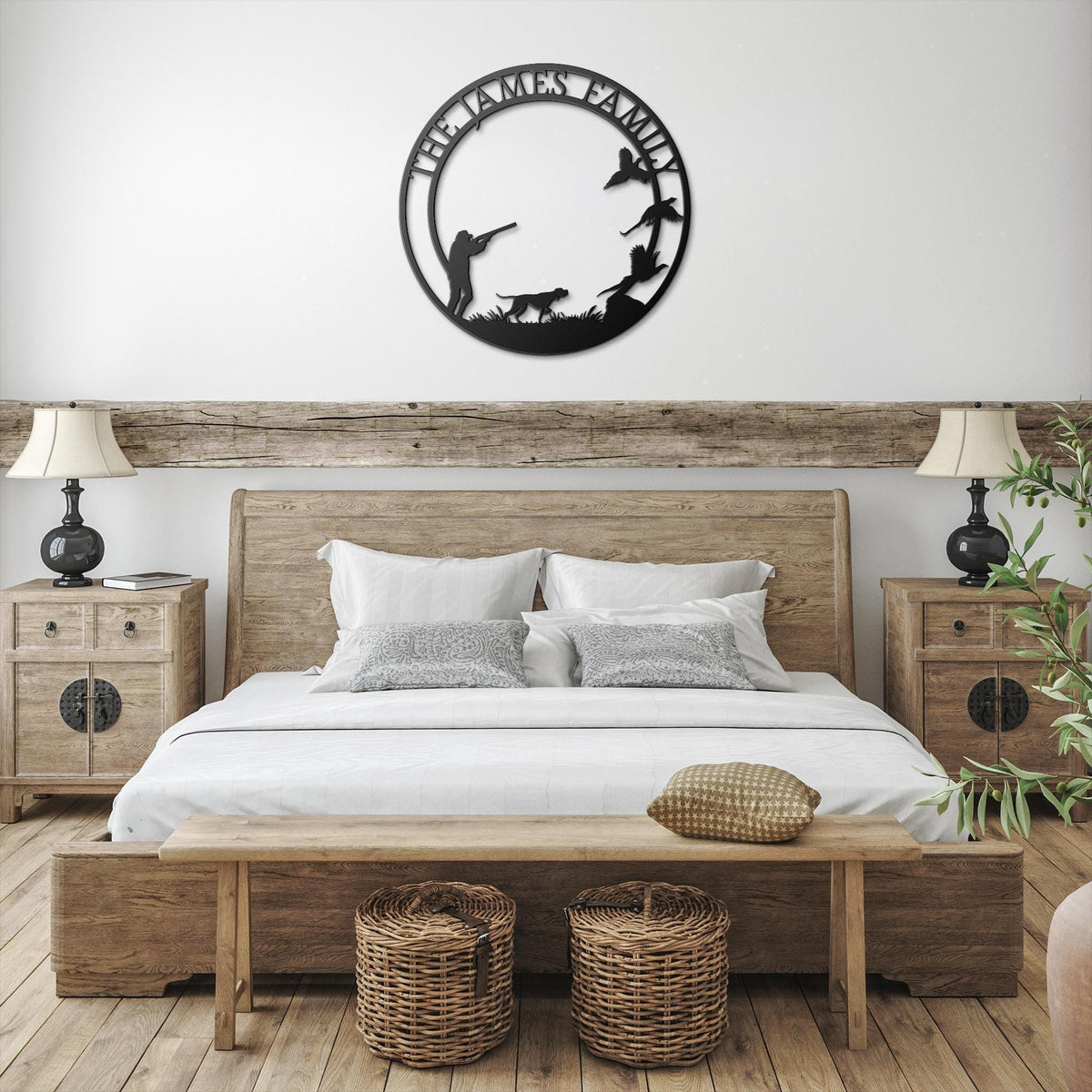 Custom Pheasant Hunting Metal Sign: Personalized Family Name Home Decor