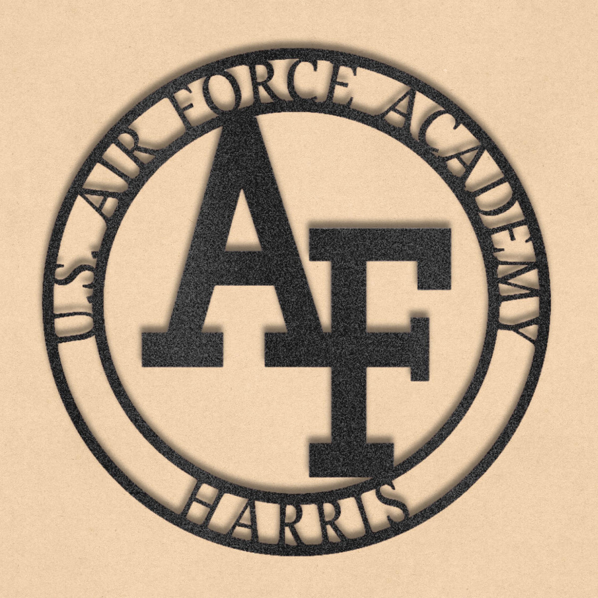 Personalized US Air Force Academy Metal Sign - Custom Name