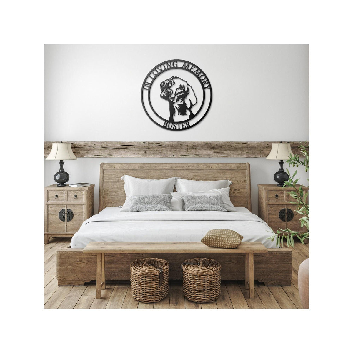 Personalized Vizsla Metal Sign: Dog Memorial Gift