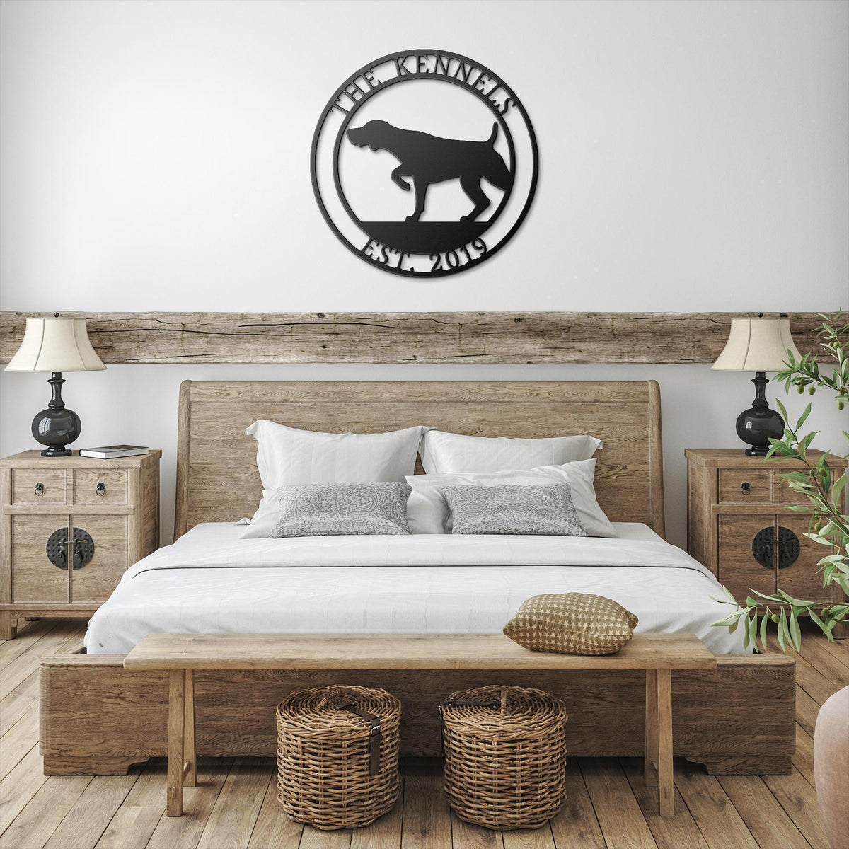 Personalized German Shorthaired Pointer Metal Sign: Custom Dog Name Plate