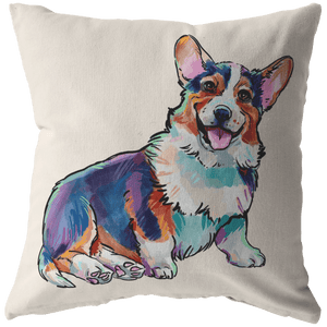 Corgi Pillow Cover Only, One Sided Print, No Insert Included, No Home is Complete Without a Pembroke Corgi, Corgi Mom,