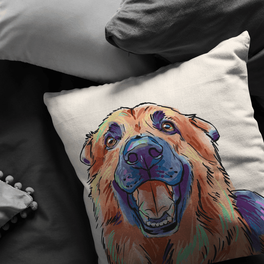 German Shepherd Pillow Cover Only One Sided Print, No Insert Included, No Home is Complete Without a German Shepherd,