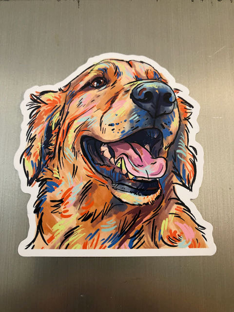 Golden Retriever Sticker Decal