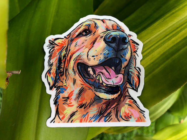 Golden Retriever Sticker Decal