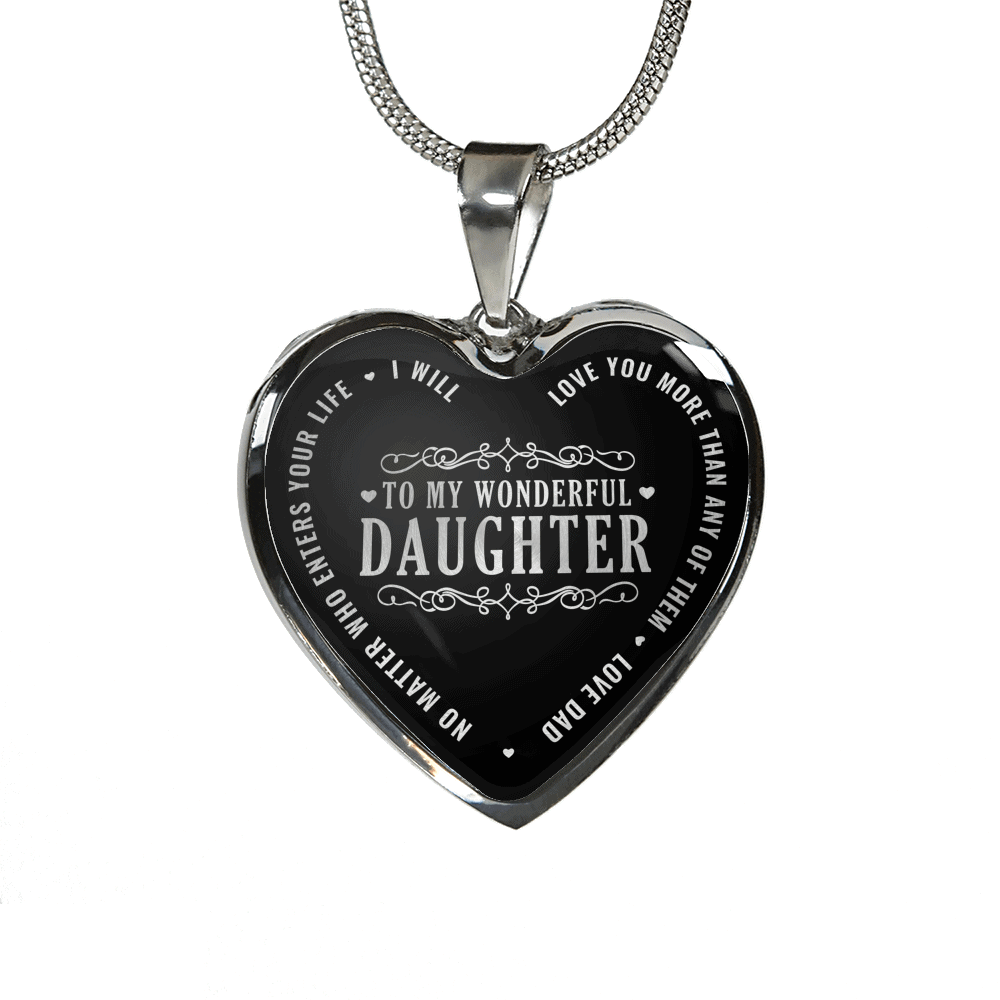 To My Wonderful Daughter necklace or bracelet