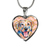 Yellow Lab Heart Pendant Necklace