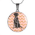 Black Lab Circle Shaped Necklace