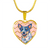Australian Cattle Dog Heart Necklace