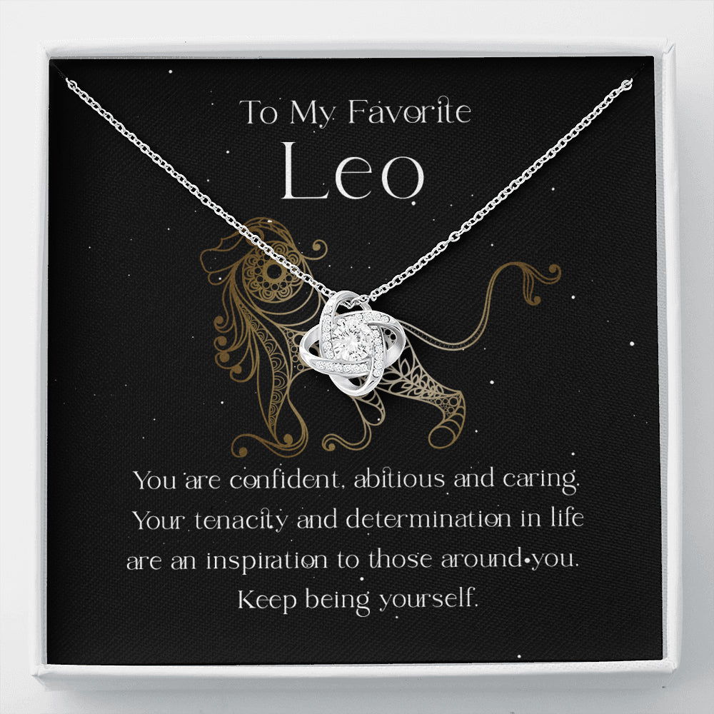 To My Favorite Leo Necklace Message Card