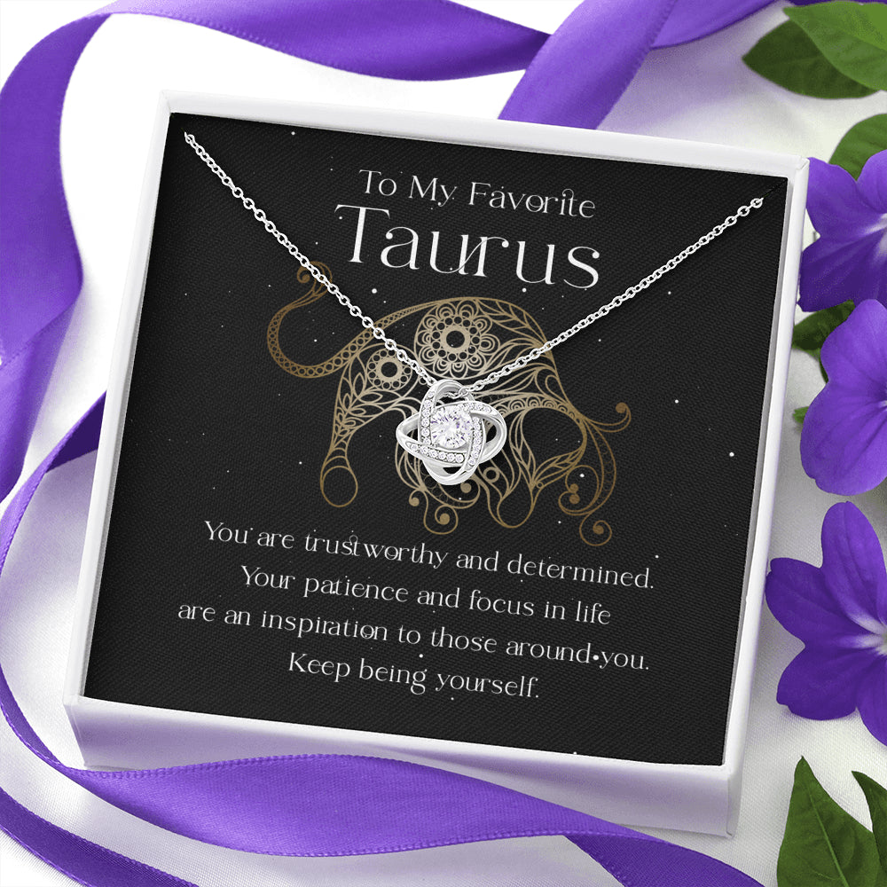 To My Favorite Taurus Necklace Message Card