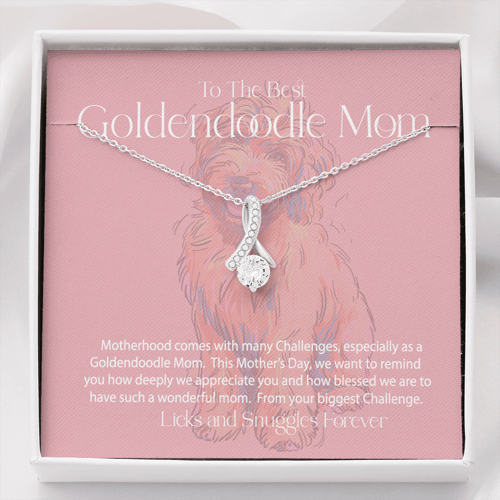 Alluring Beauty Goldendoodle Mother's Day necklace