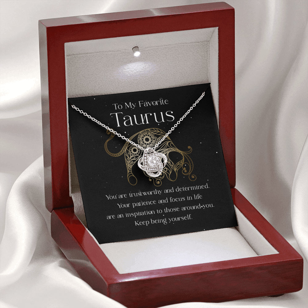 To My Favorite Taurus Necklace Message Card