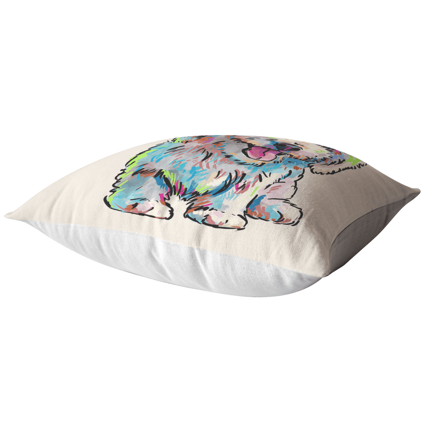 Bichon Frise Pillow Cover Only One Sided Print, No Insert Included, No Home is Complete Without a Bichon Frise,