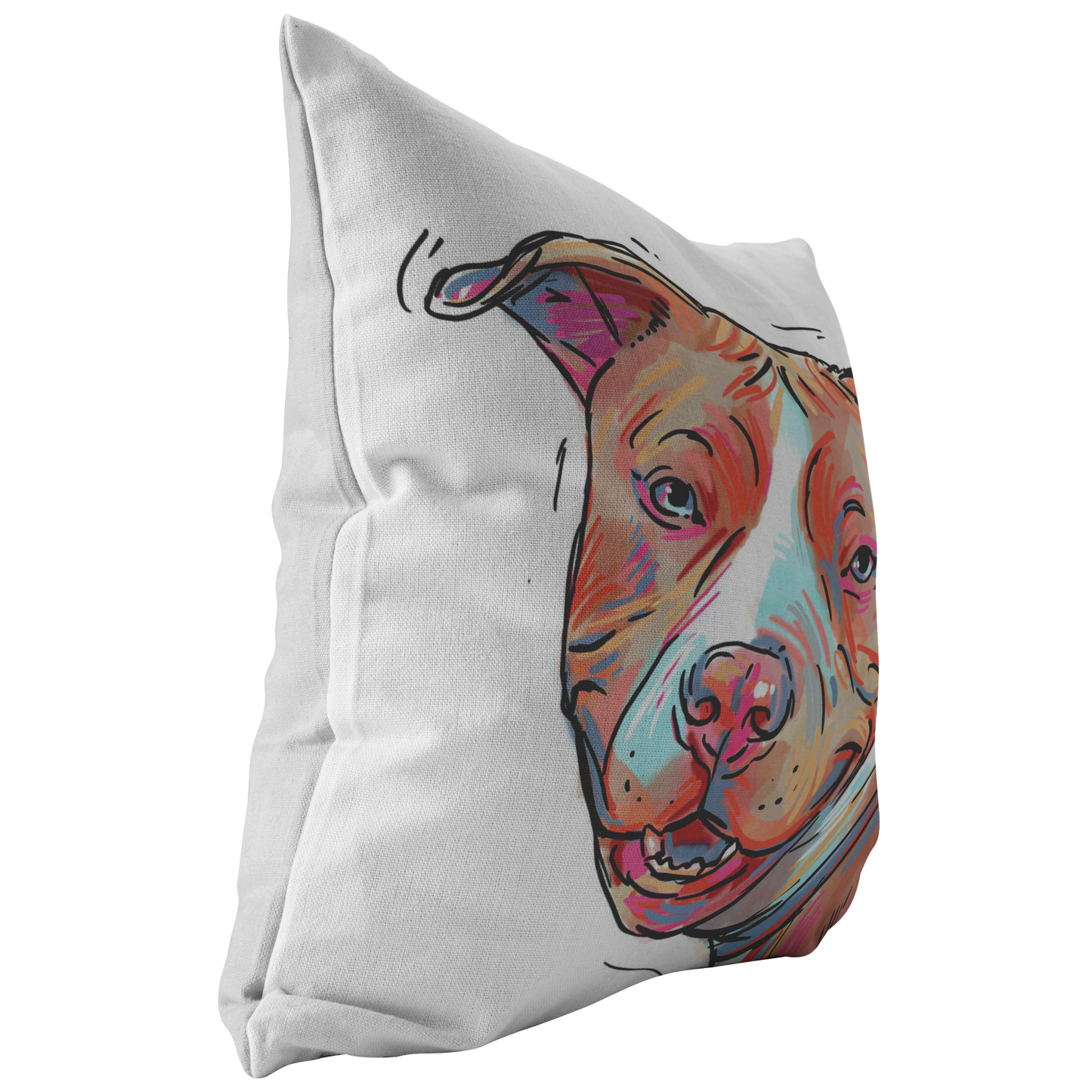 Brown Pitbull Pillow in Assorted Sizes