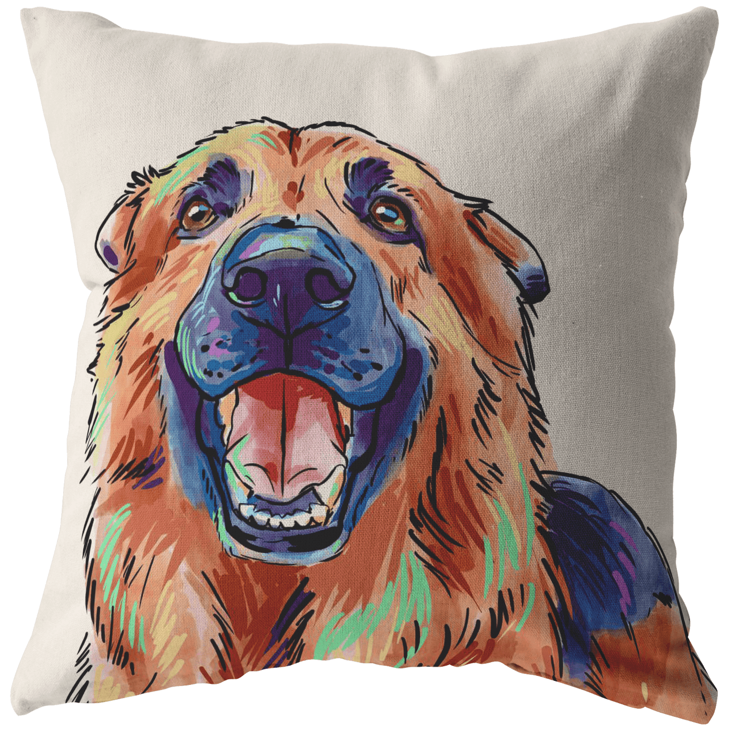 German Shepherd Pillow Cover Only One Sided Print, No Insert Included, No Home is Complete Without a German Shepherd,