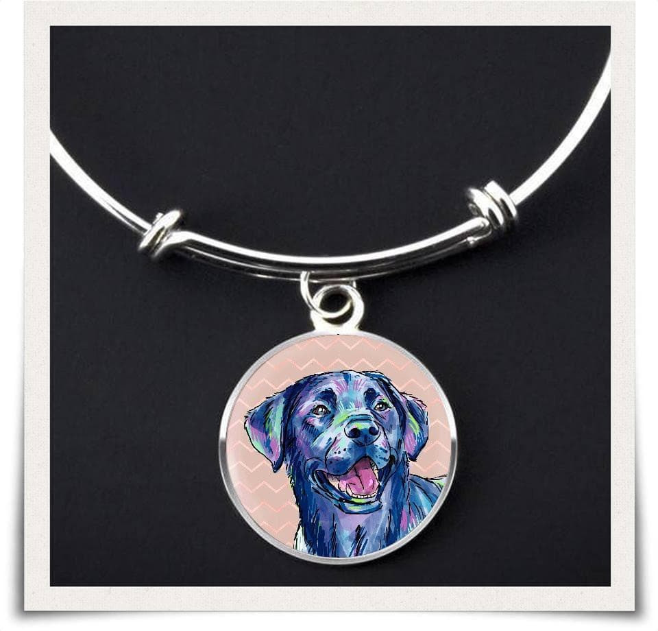 Jewelry - Black Labrador Retriever Bangle Bracelet