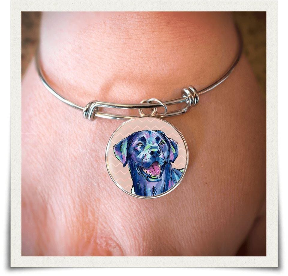 Jewelry - Black Labrador Retriever Bangle Bracelet