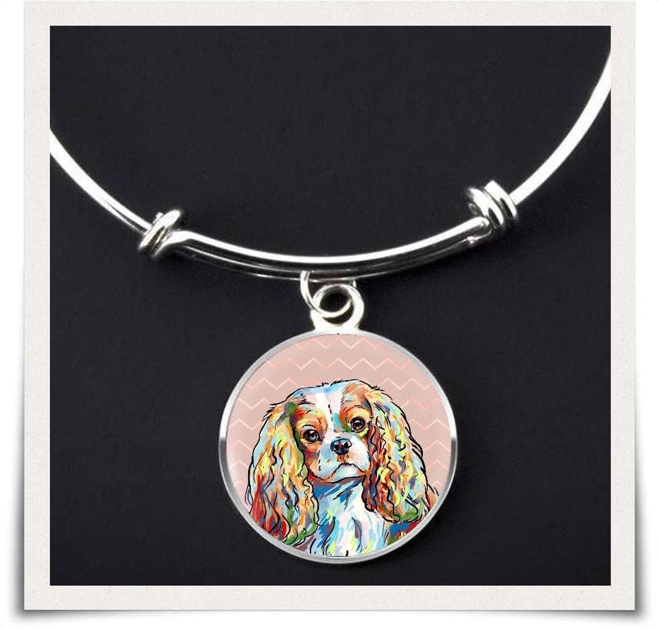 Jewelry - Cavalier King Charles Spaniel Bangle Bracelet