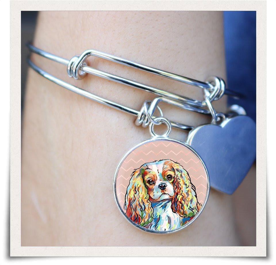 Jewelry - Cavalier King Charles Spaniel Bangle Bracelet