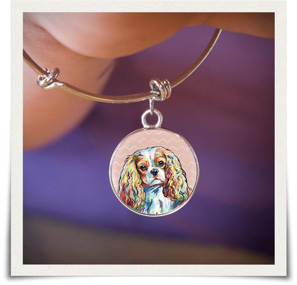 Jewelry - Cavalier King Charles Spaniel Bangle Bracelet