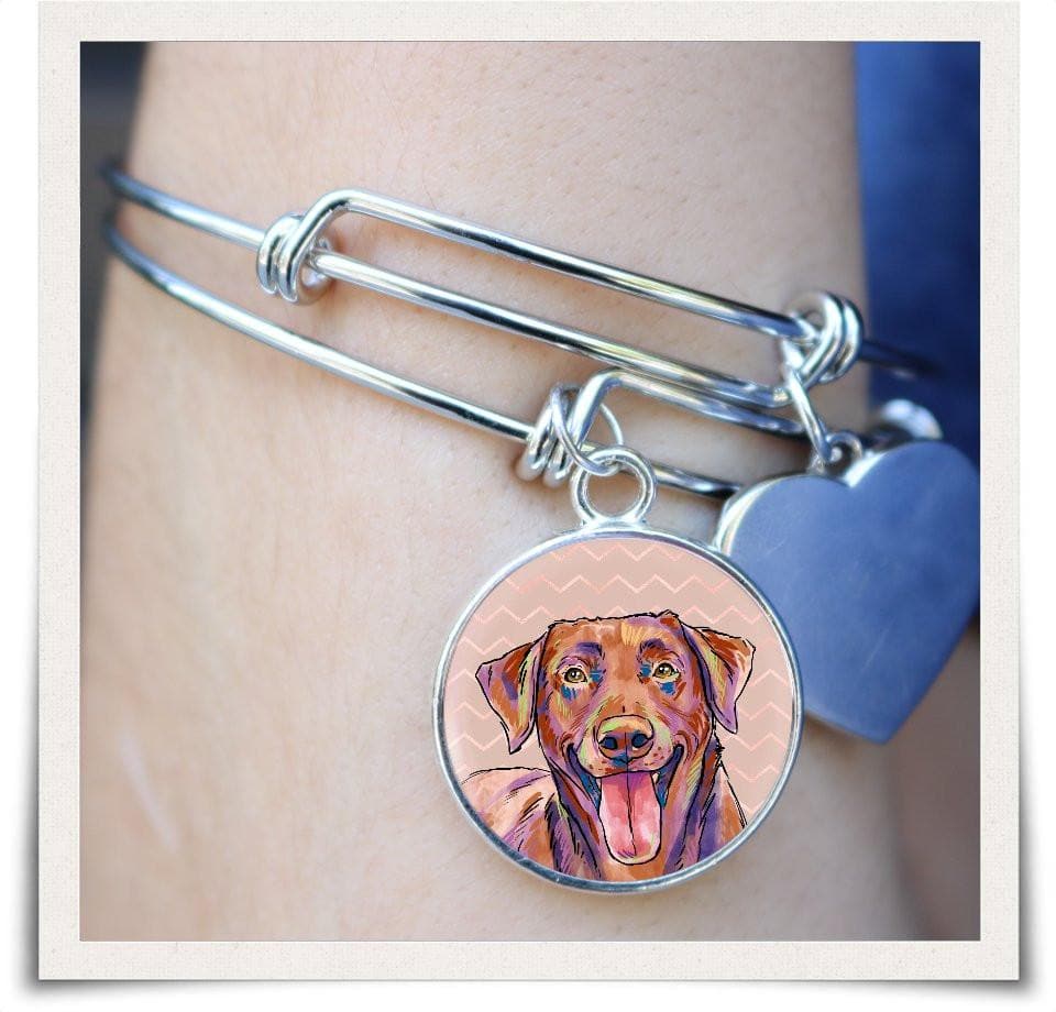 Jewelry - Chocolate Labrador Retriever Bangle Bracelet