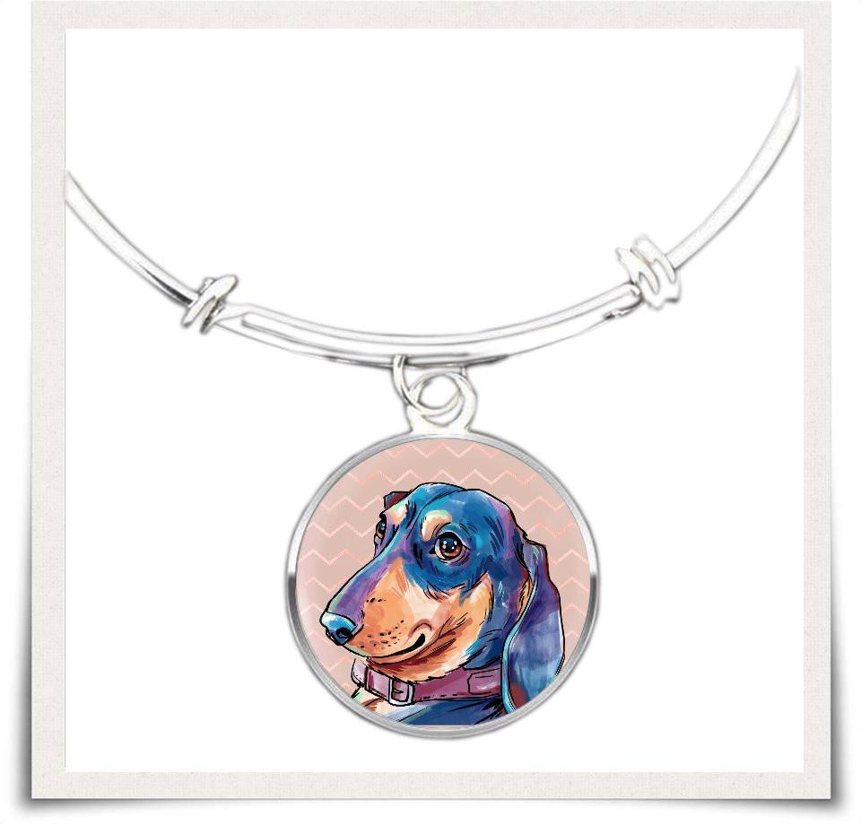 Jewelry - Dachshund Bangle Bracelet V.1