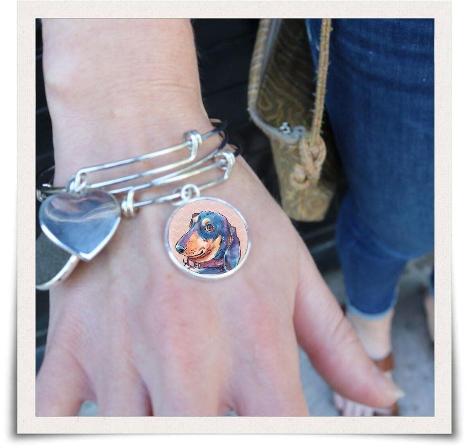 Jewelry - Dachshund Bangle Bracelet V.1