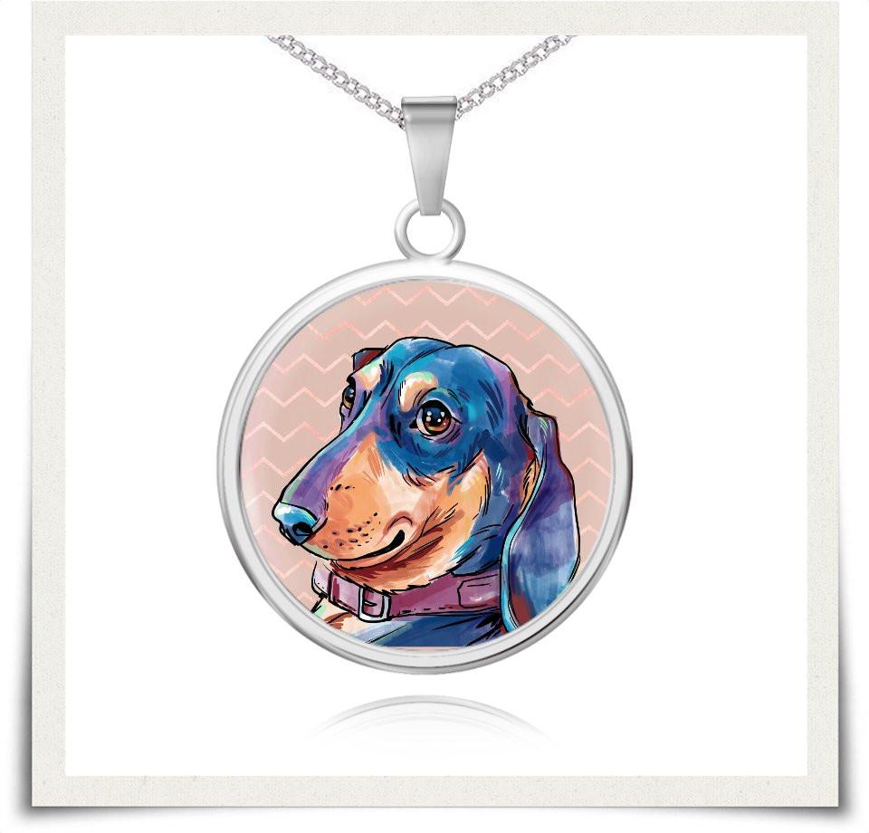 Jewelry - Dachshund Charm Necklace V.1