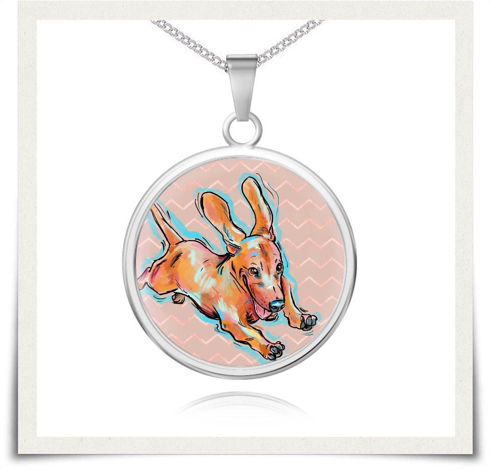 Jewelry - Dachshund Charm Necklace V.2