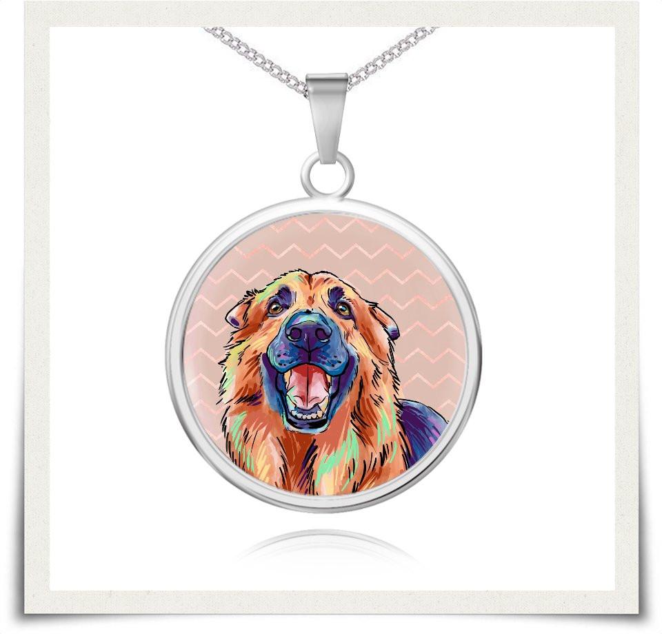 Jewelry - German Shepherd Charm Necklace