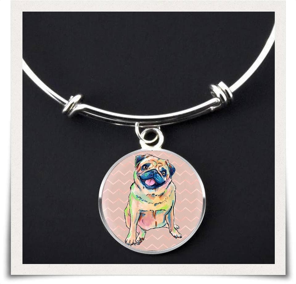 Jewelry - Pug Bangle Bracelet