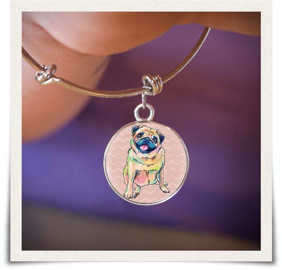 Jewelry - Pug Bangle Bracelet