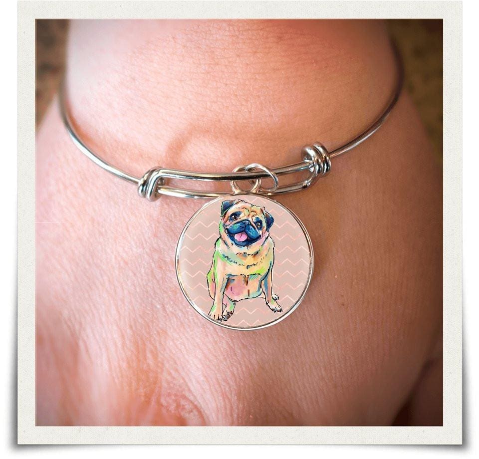 Jewelry - Pug Bangle Bracelet