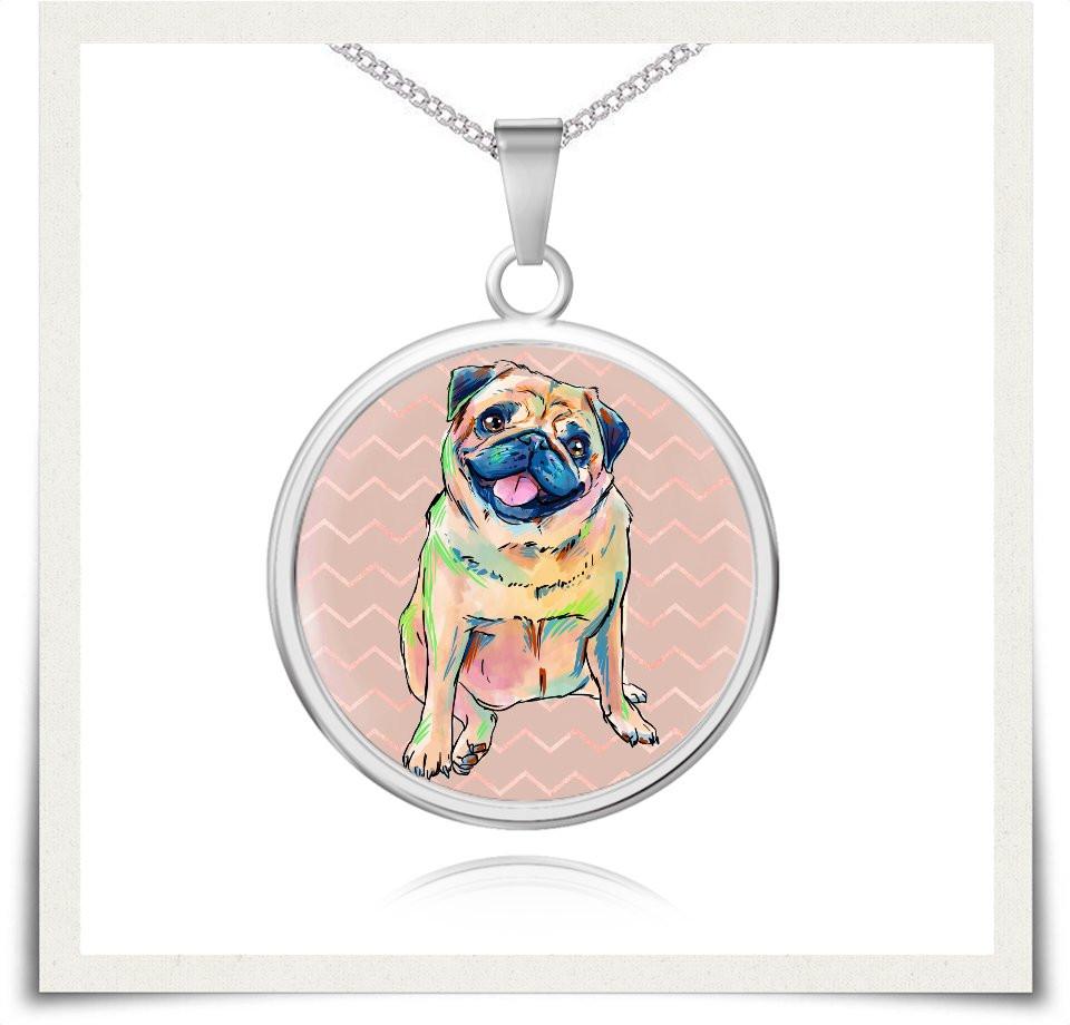 Jewelry - Pug Charm Necklace