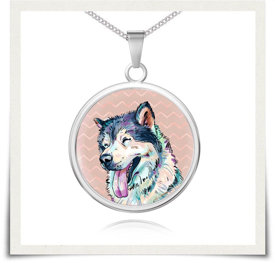 Jewelry - Siberian Husky Charm Necklace