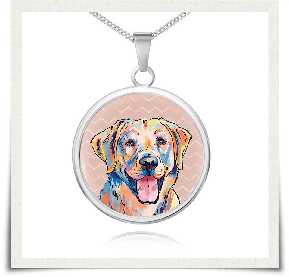 Jewelry - Yellow Labrador Retriever Charm Necklace