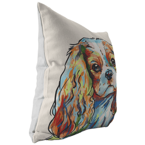 Cavalier King Charles Pillow Cover Only One Sided Print, No Insert Included, No Home is Complete Without a Cav King Charles Spaniel,