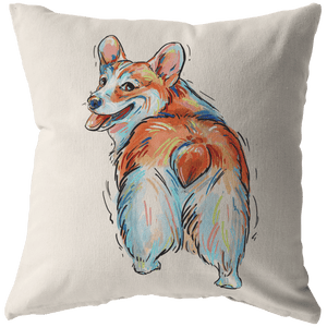 Corgi Pillow Cover Only One Sided Print, No Insert Included, No Home is Complete Without a Corgi,
