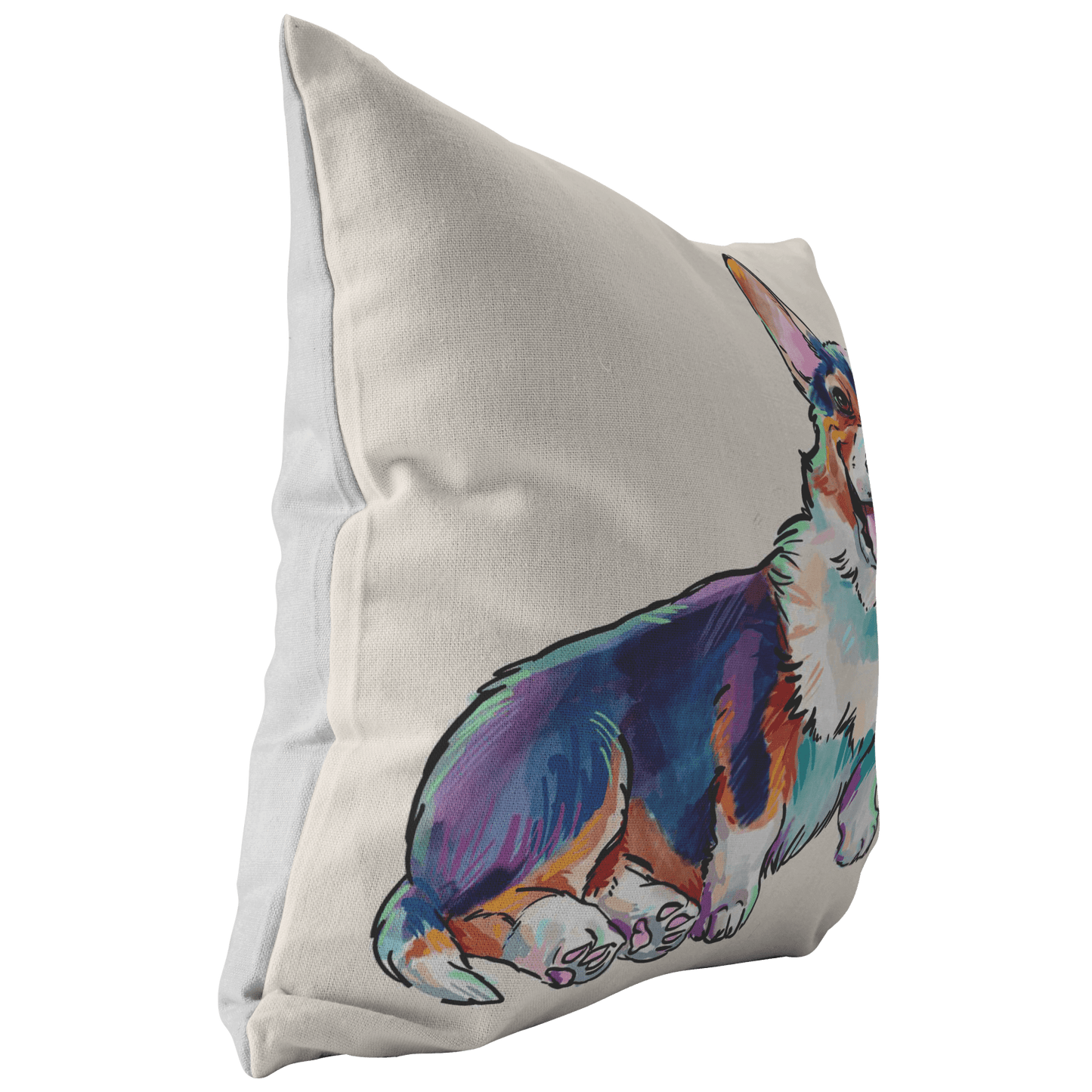 Corgi Pillow Cover Only, One Sided Print, No Insert Included, No Home is Complete Without a Pembroke Corgi, Corgi Mom,