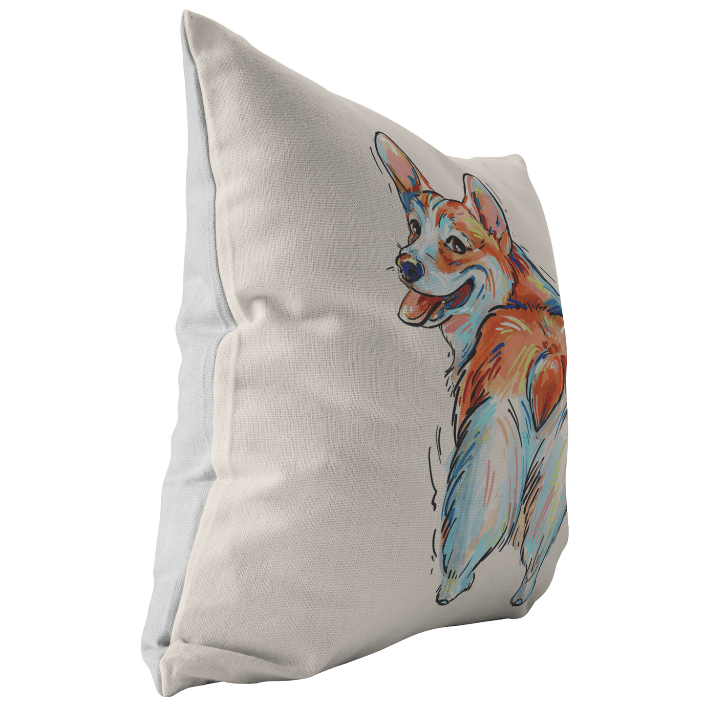 Corgi Pillow Cover Only One Sided Print, No Insert Included, No Home is Complete Without a Corgi,